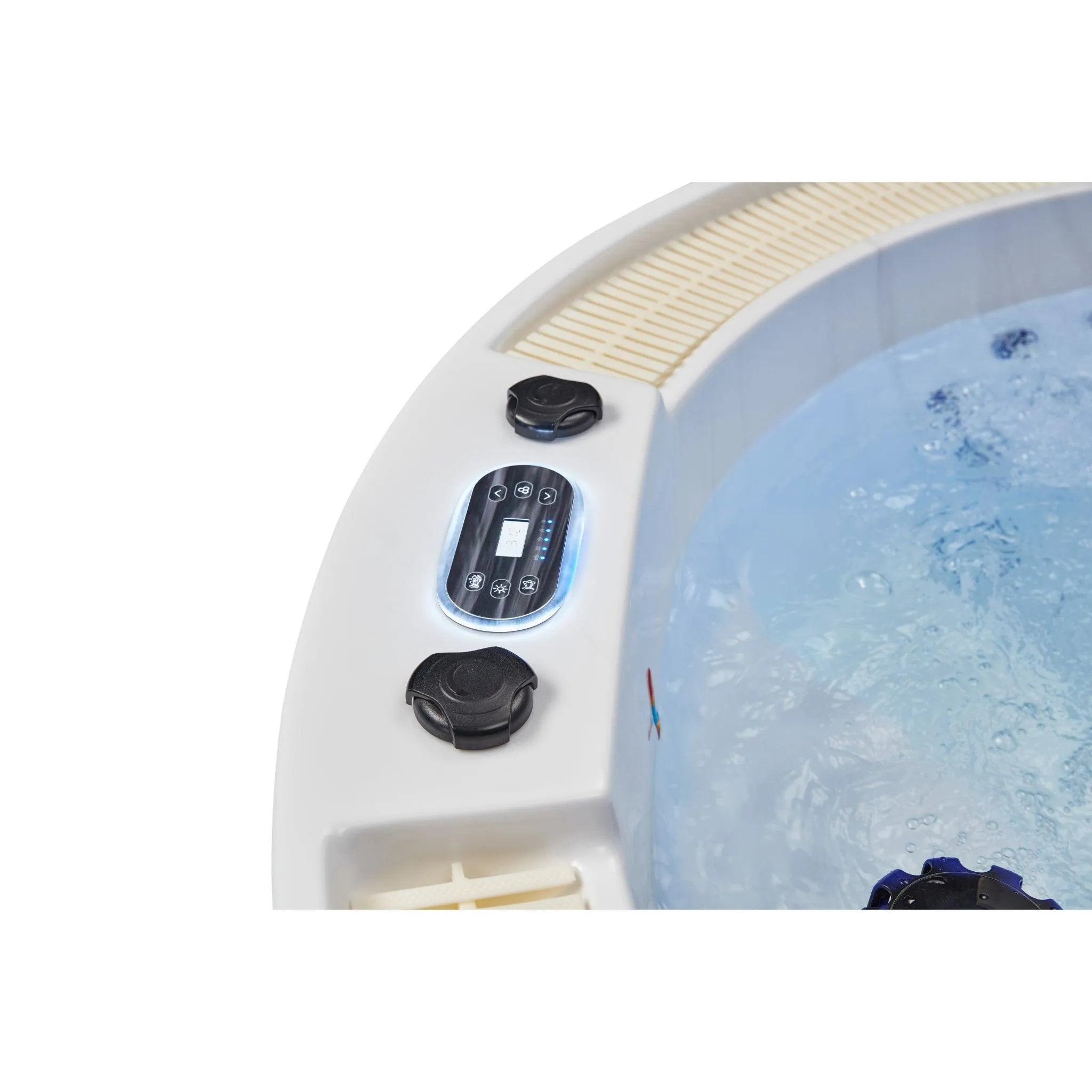 Oscar 6 Person Round Hot Tub Spa with 52 Jets & Bluetooth WS-007