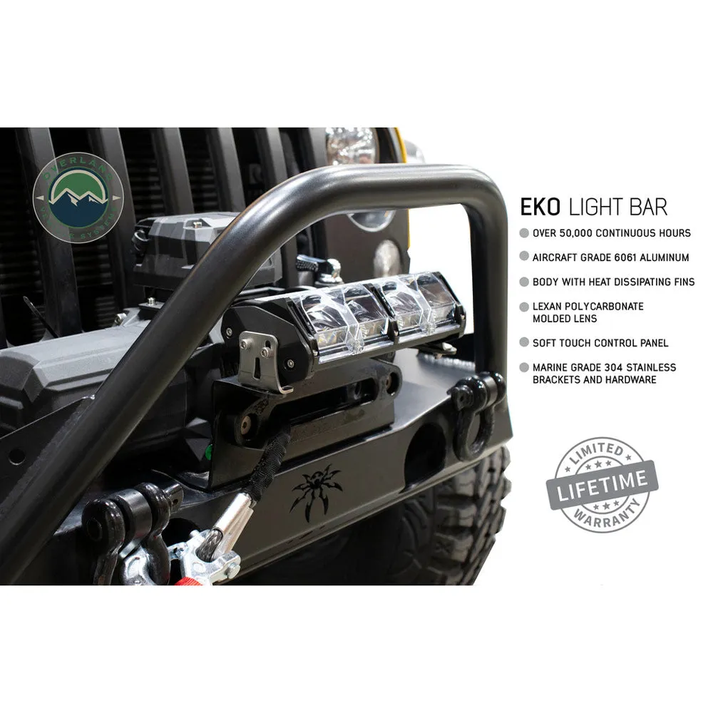 Overland Vehicle Systems - EKO 10" LED Light Bar with Variable Beam, DRL, RGB Back Light & 6 Brightness