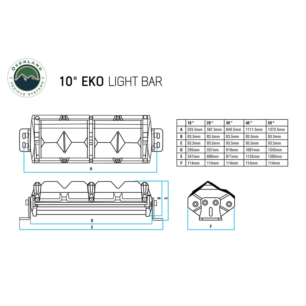 Overland Vehicle Systems - EKO 30" LED Light Bar with Variable Beam, DRL, RGB & 6 Brightness