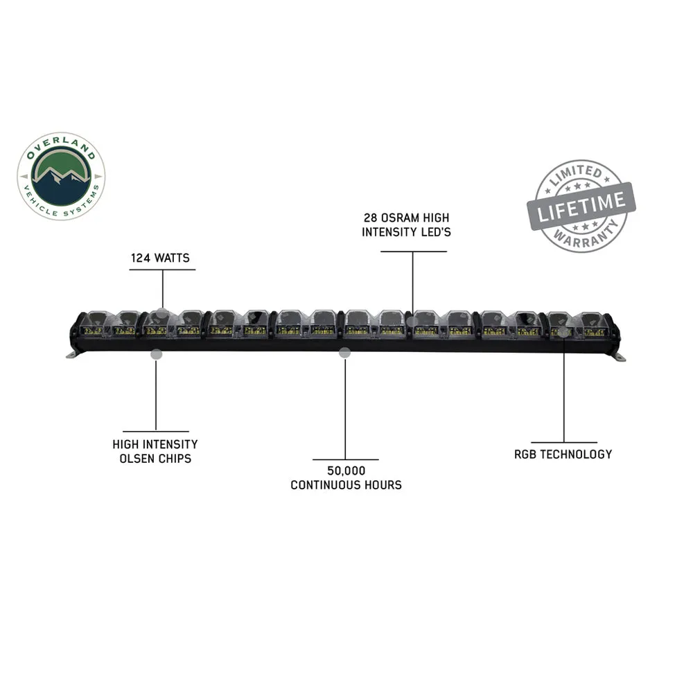 Overland Vehicle Systems - EKO 40" LED Light Bar with Variable Beam, DRL, RGB & 6 Brightness