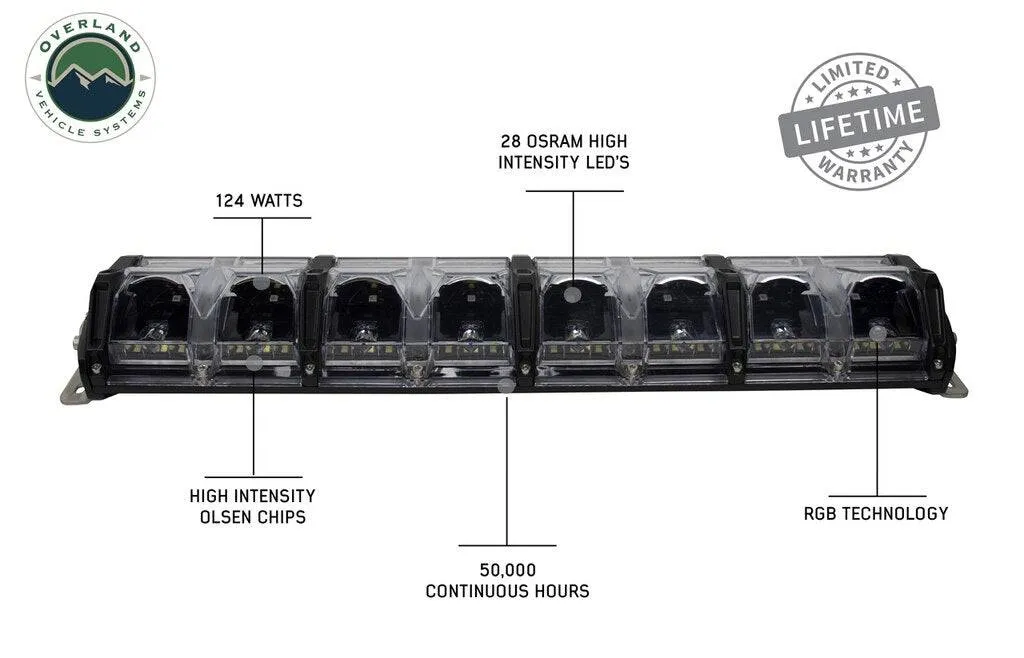 Overland Vehicle Systems EKO 40" LED/RGB Light With Switch, Harness & Mounting Hardware | Universal