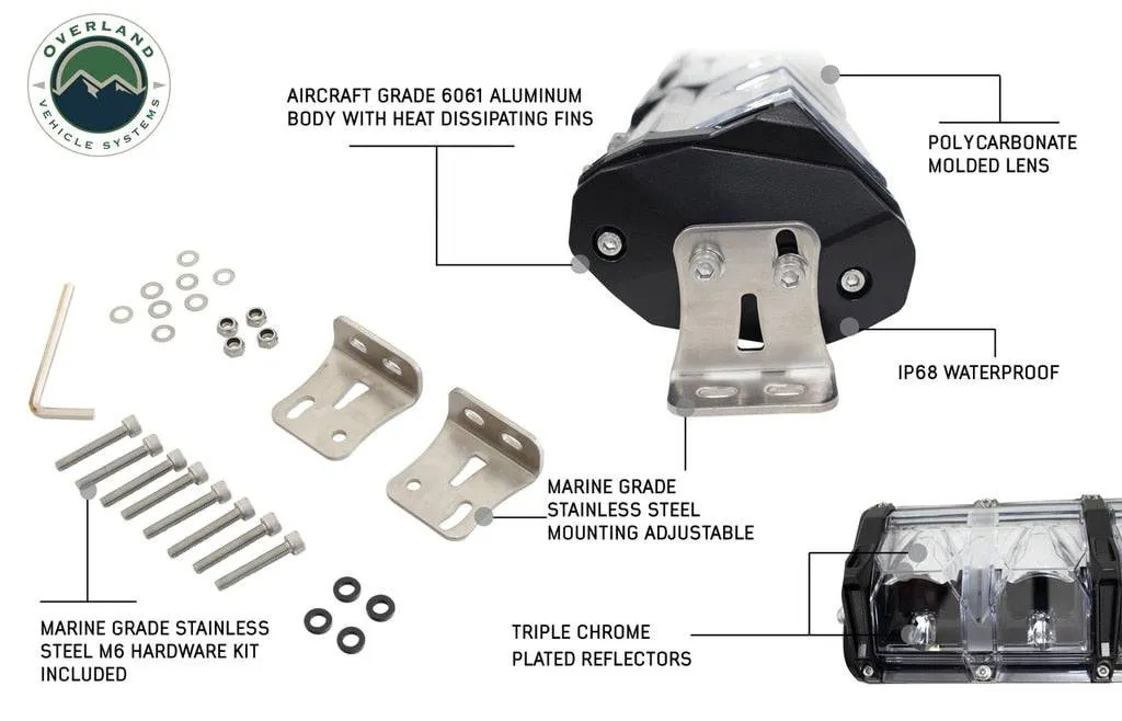 Overland Vehicle Systems EKO 40" LED/RGB Light With Switch, Harness & Mounting Hardware | Universal