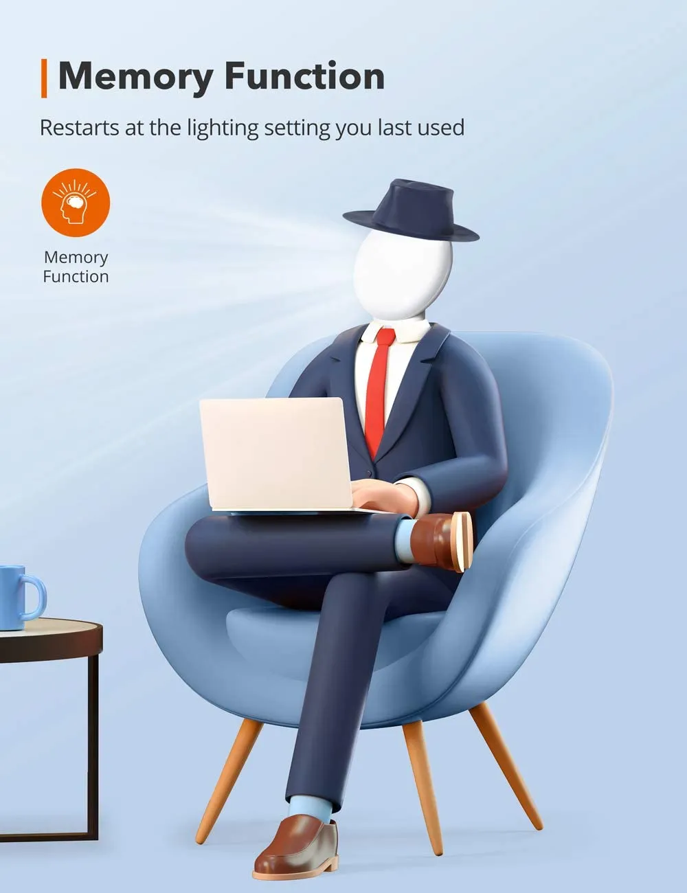 Patent Verified LED Therapy Lamp 19 , New Round Emotion Refresher with 60 Blubs