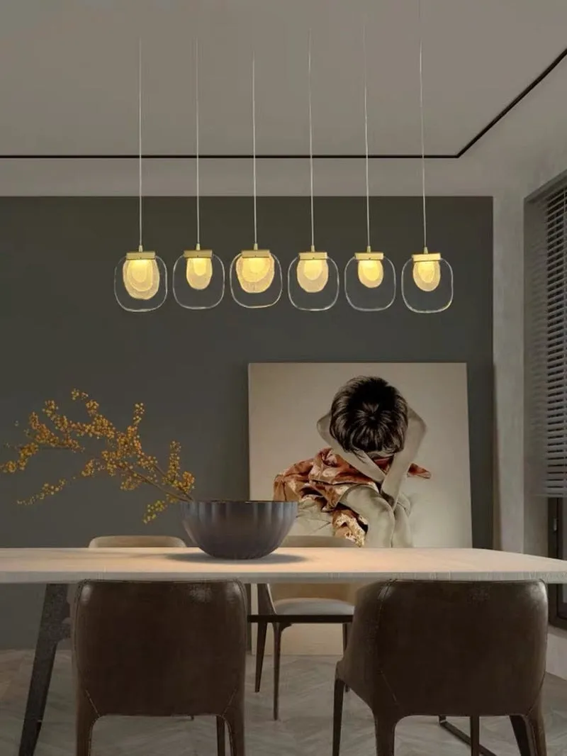Post-modern Crystal Chandelier For Bedside Rotating Duplex Building Luxury Creative Personality Bar Copper Restaurant Droplight