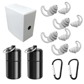 Premium Noise-Reduction Nano Silicone Earplugs