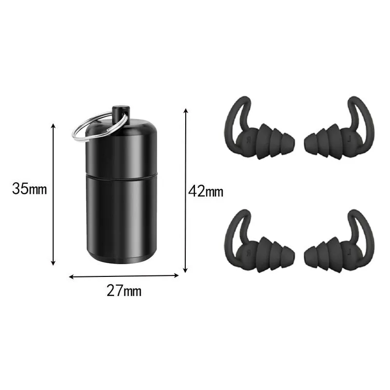 Premium Noise-Reduction Nano Silicone Earplugs