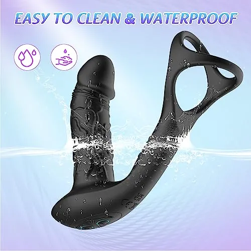 Prostate Massager with 9 Vibration Settings & Wiggle Motions
