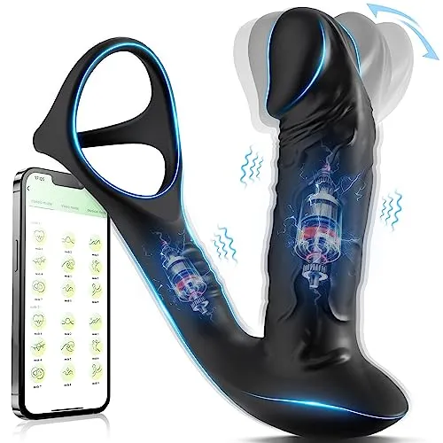 Prostate Massager with 9 Vibration Settings & Wiggle Motions