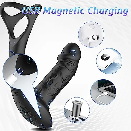 Prostate Massager with 9 Vibration Settings & Wiggle Motions