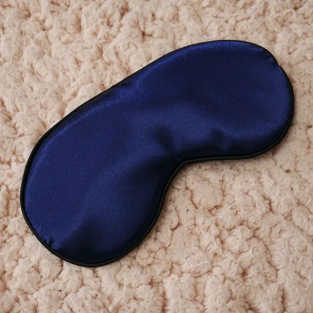 Pure Silk Sleep Eye Mask | Travel Relax Aid | Blindfold Comfort