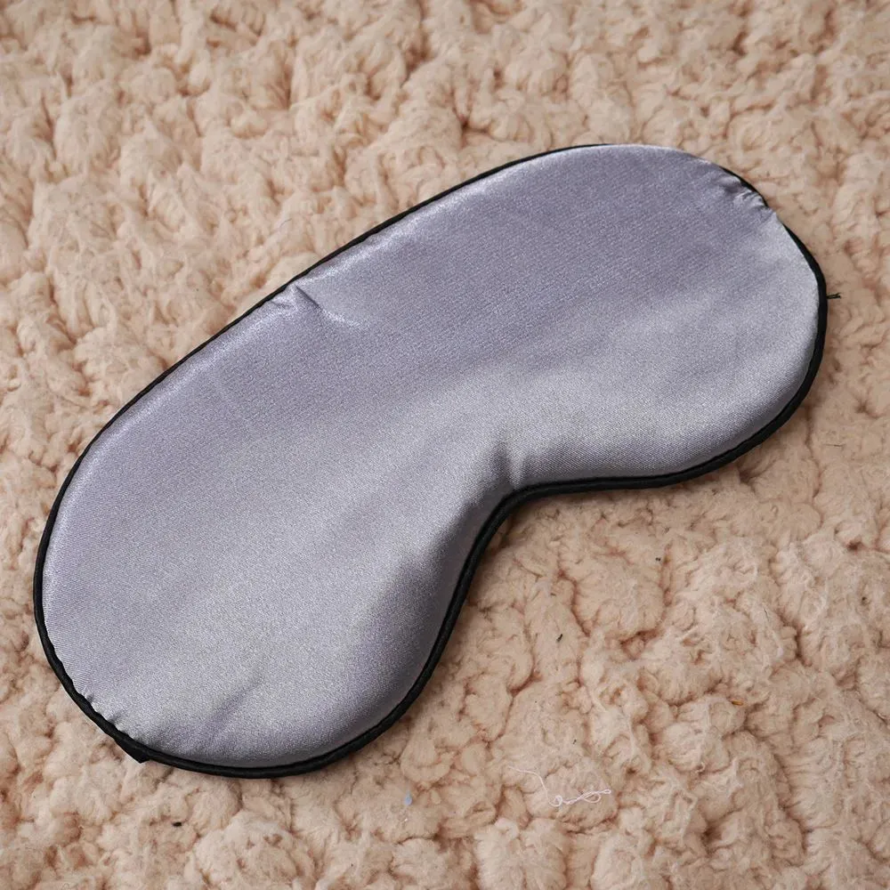 Pure Silk Sleep Eye Mask | Travel Relax Aid | Blindfold Comfort