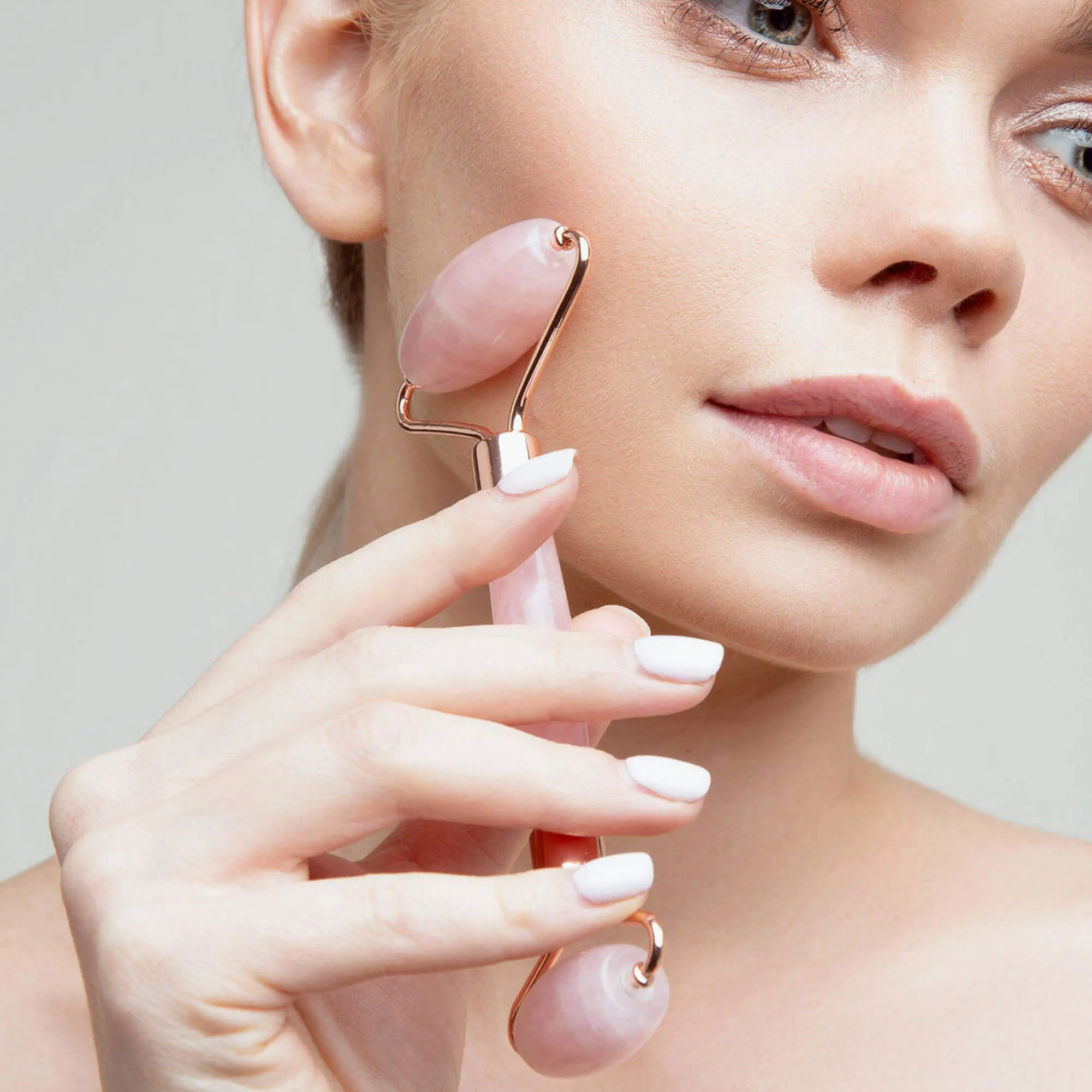Quartz Facial Roller and Gua Sha Massage Set