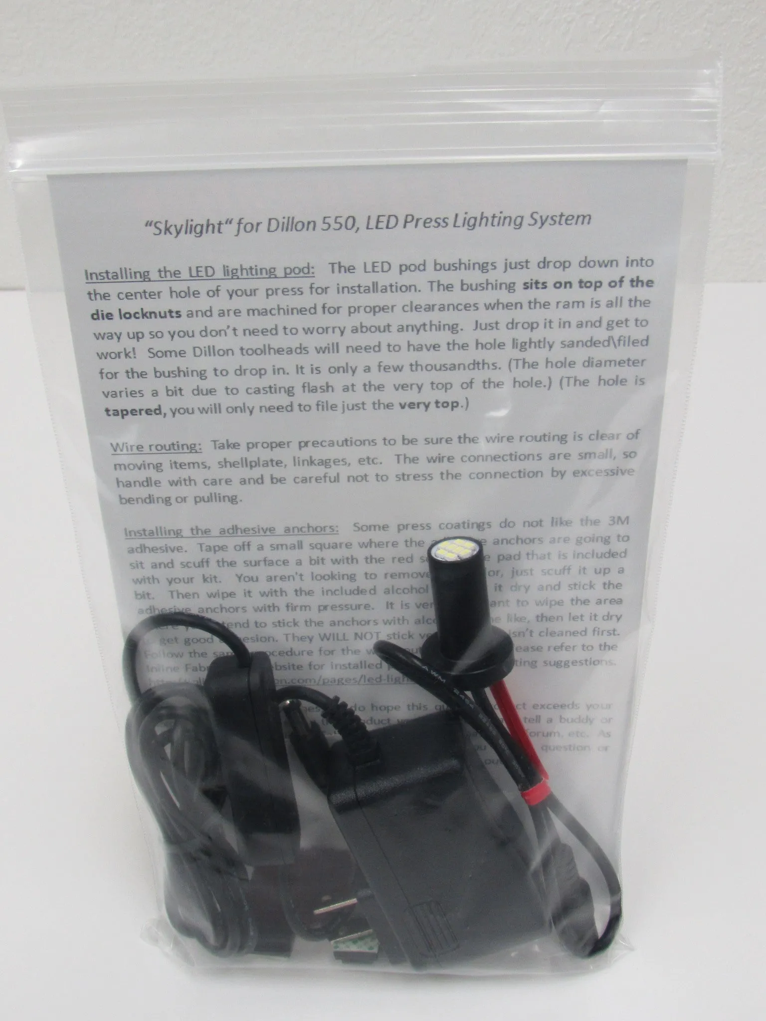 "Skylight" LED lighting Kit for the Dillon RL 550 B and C