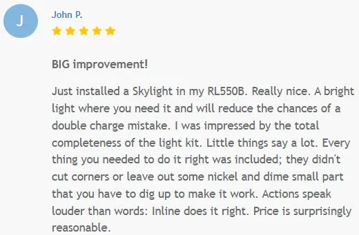 "Skylight" LED lighting Kit for the Dillon RL 550 B and C
