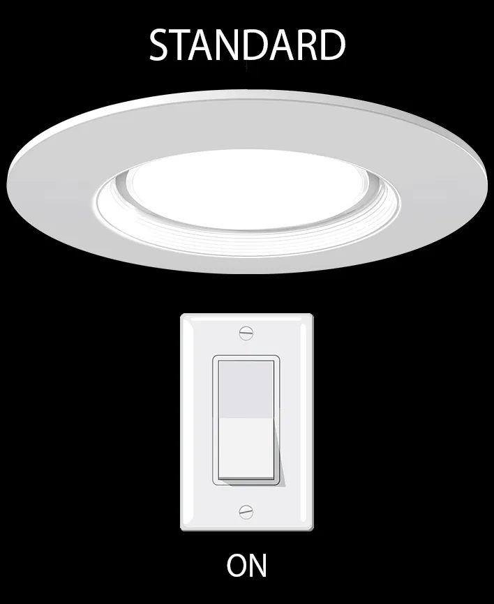 RAB ECLPS4 7W LED 4" Round Retrofit   Nightlight Selectable CCT