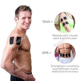 Rechargeable TENS Unit 8 Modes Portable Electronic Pulse Massager Muscle Stimulator for Pain Relief