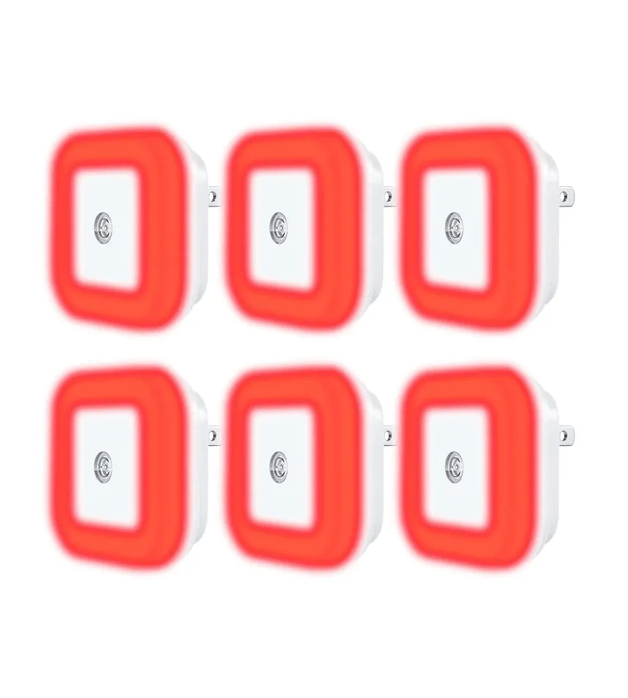 Red Plug-in Night Lights (6pk)