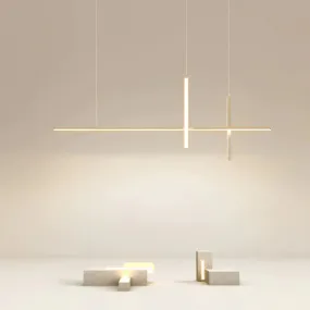 Restaurant Chandelier Led Minimalist Modern Fashion Minimalist Strip Light In The Bedroom Bar Table Lamp Chandelier