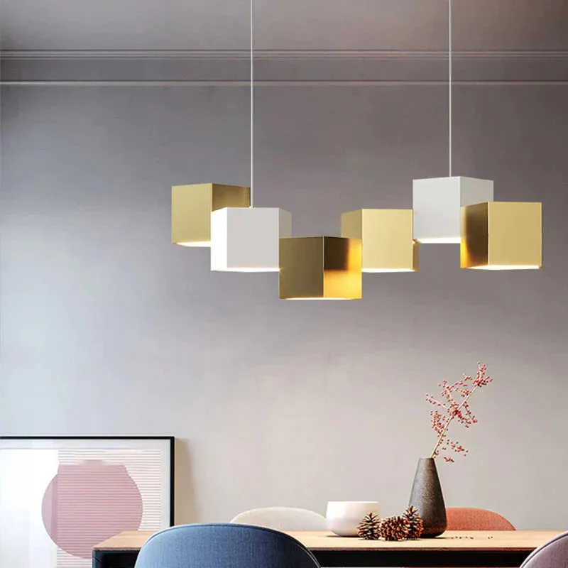 Restaurant Chandelier Simple Modern Creative Home Nordic Style Bar Chandelier Atmosphere Warm Dining Room Lamps
