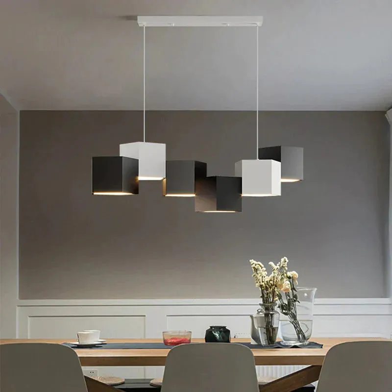 Restaurant Chandelier Simple Modern Creative Home Nordic Style Bar Chandelier Atmosphere Warm Dining Room Lamps