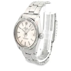 ROLEX - Oyster Perpetual Date Engine Turned Bezel 34mm