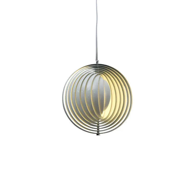 Rotary Moon Chandelier Living Room Bedroom Dining Room Lamps Wrought Iron Lamps