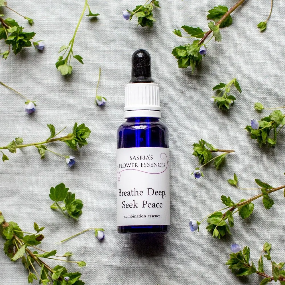 Saskia's Flower Essences "Breathe deep seek peace" 30ml