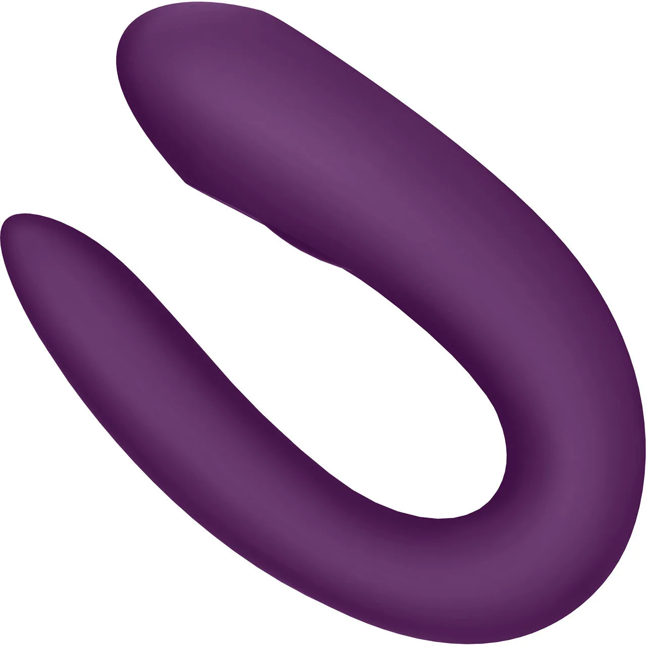 Enhanced Purple Satisfyer Double Joy Silicone Wearable Couples Vibrator with App-Controlled Dual Stimulation