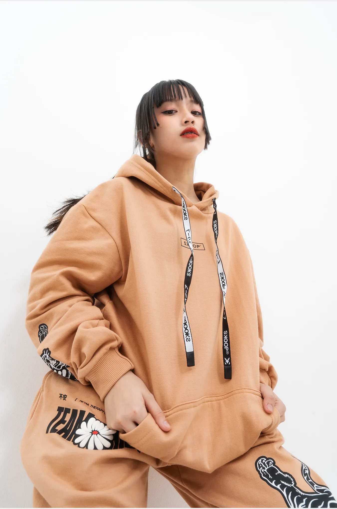 SKOOP® Retail Therapy Team Skoop Hoodie Tan