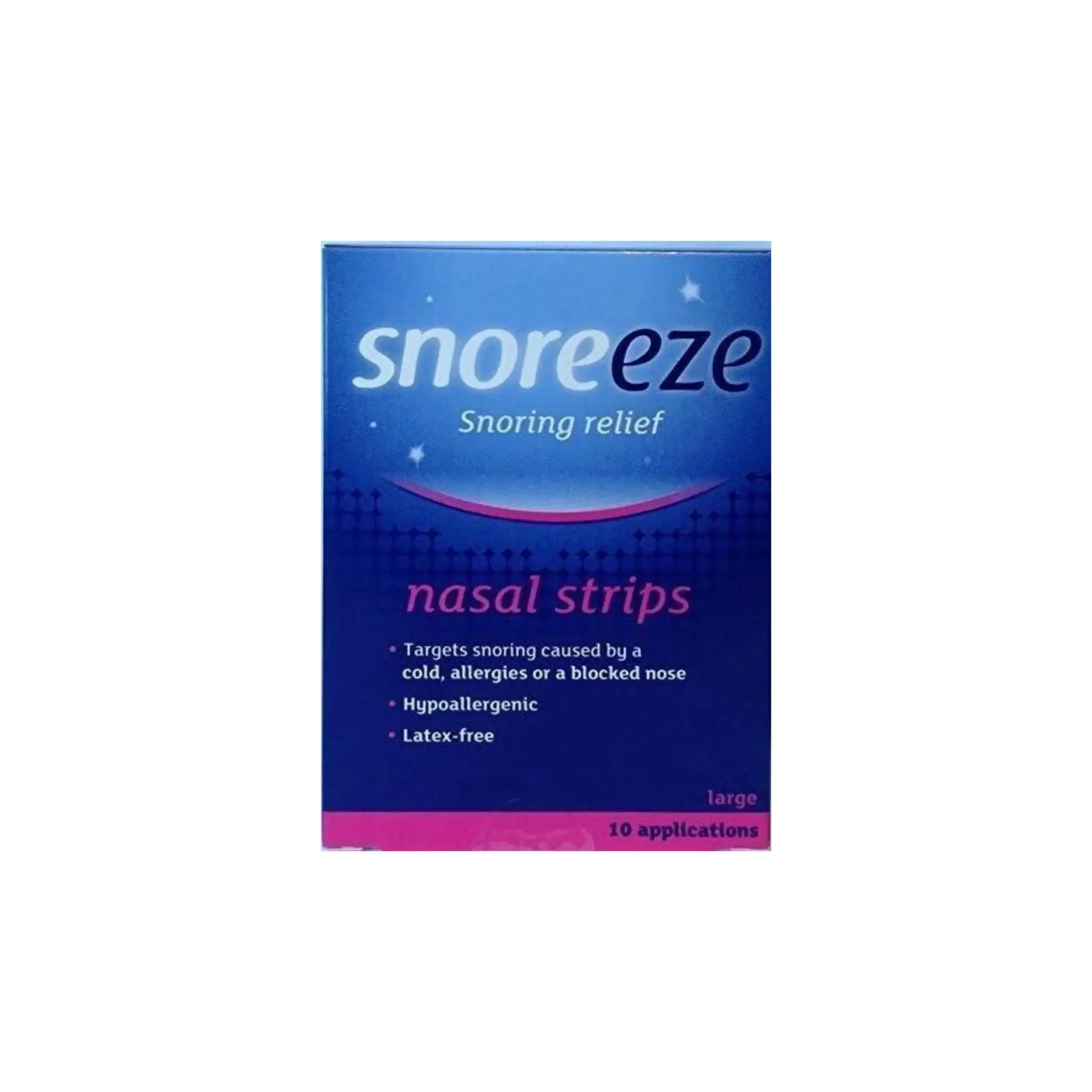 Snoreeze Snoring Relief Nasal 10 Strips Large