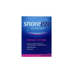 Snoreeze Snoring Relief Nasal 10 Strips Large