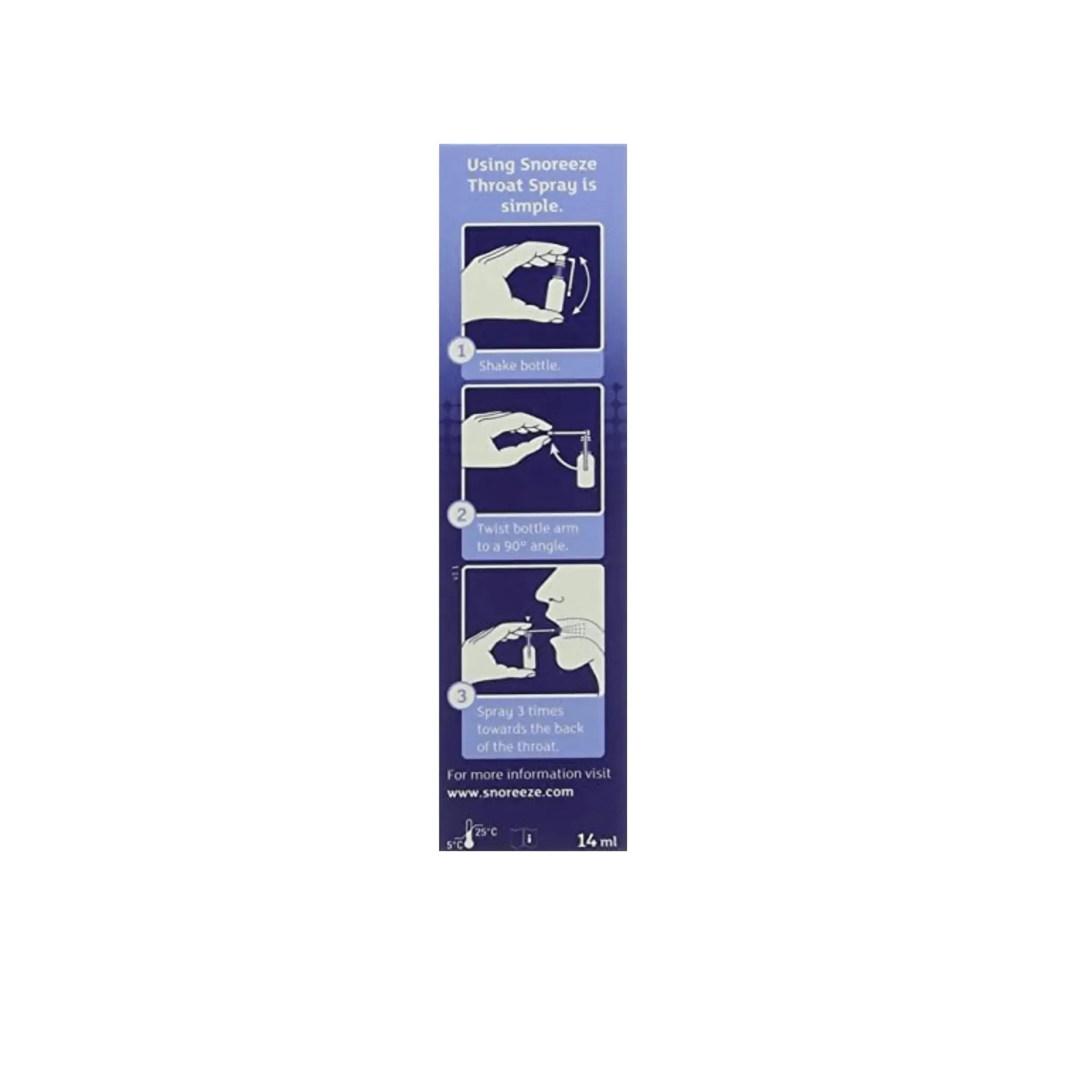 Snoreeze Snoring Relief Throat Spray- 14ml