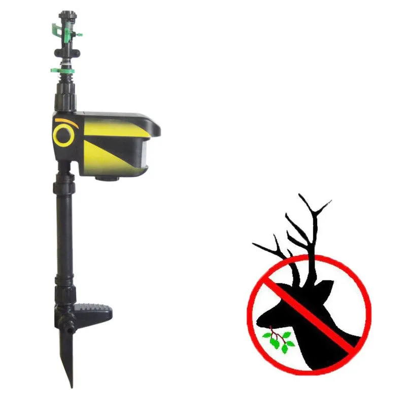 Solar Powered Motion Activated Deer Sprinkler - Get Rid Of Deer