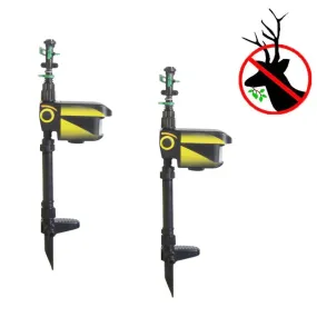 Solar Powered Motion Activated Deer Sprinkler PACK of 2 - Get Rid Of Deer