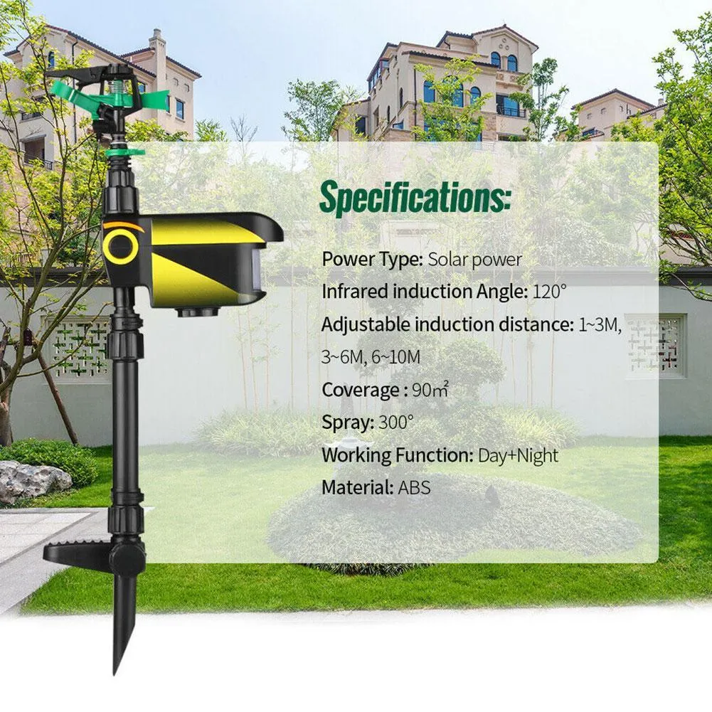Solar Powered Motion Activated Deer Sprinkler PACK of 4 - Get Rid Of Deer