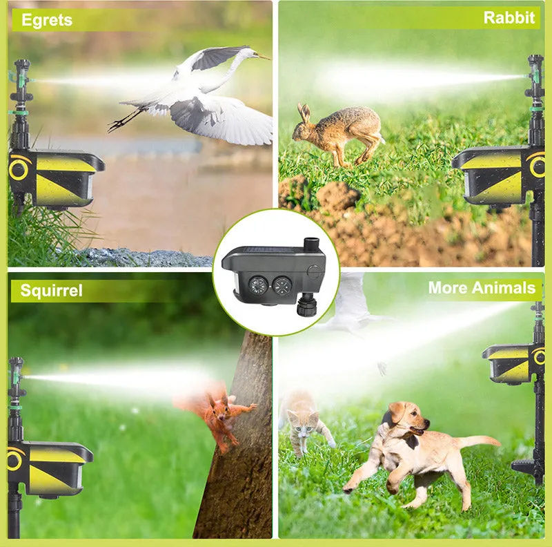 Solar Powered Motion Activated Deer Sprinkler PACK of 4 - Get Rid Of Deer