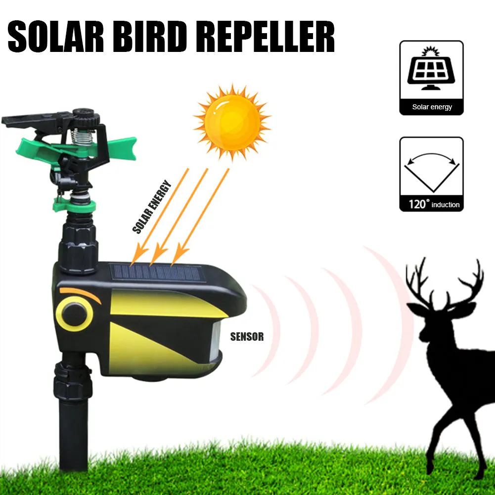 Solar Powered Motion Activated Deer Sprinkler PACK of 4 - Get Rid Of Deer