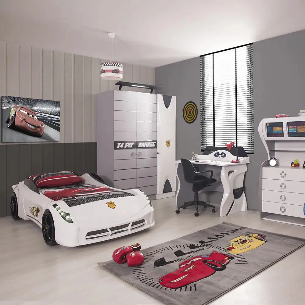 Spyder Race Car Bed w/LEDs & Sound Effects