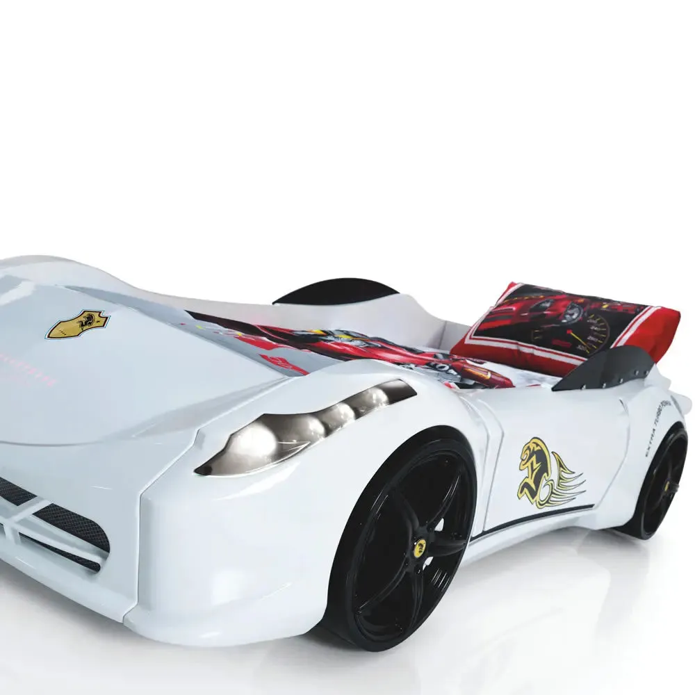 Spyder Race Car Bed w/LEDs & Sound Effects