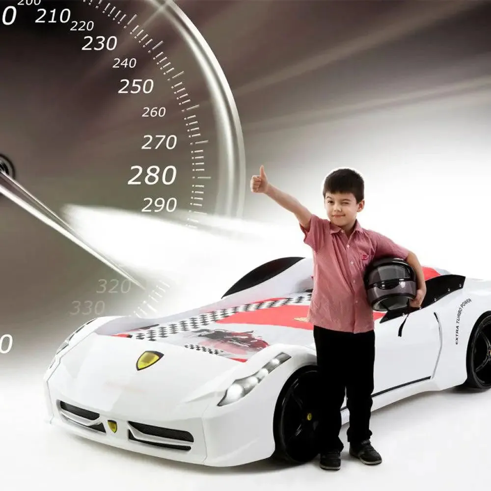 Spyder Race Car Bed w/LEDs & Sound Effects