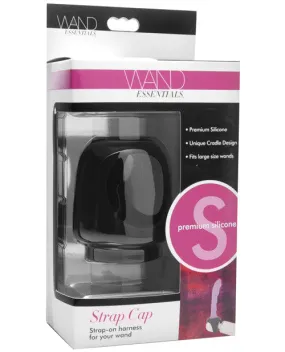 Strap Cap Wand Harness For Dildos - Black Strap Cap Wand Harness For Dildos - Black
