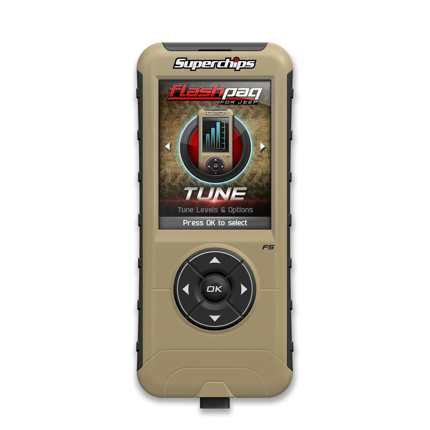 Superchips Flashpaq F5 Engine Tuner - 98-14 Jeep Gas
