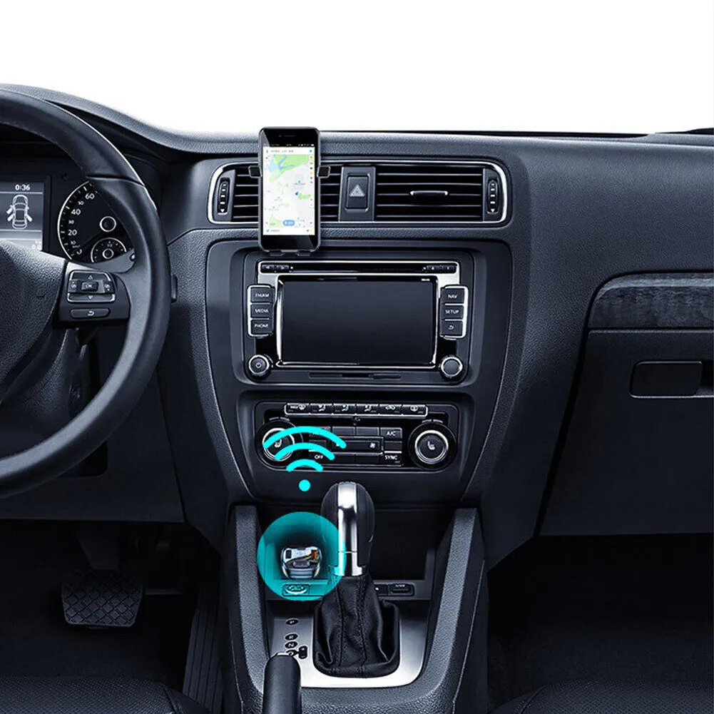 T08 Wireless FM Radio Transmitter For Car Dual USB QC3.0 Fast