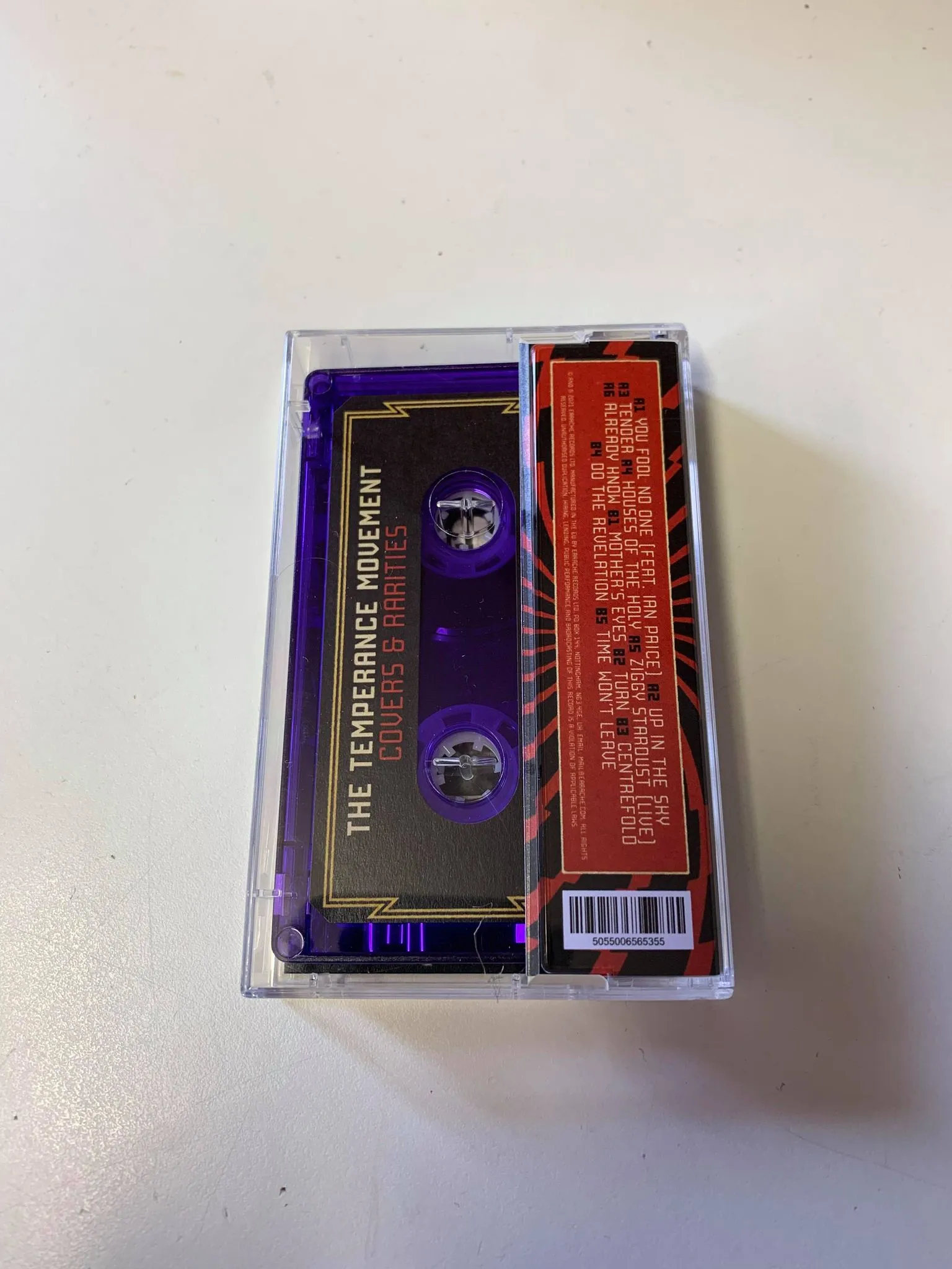 The Temperance Movement "Covers & Rarities" Deep Purple Cassette Tape