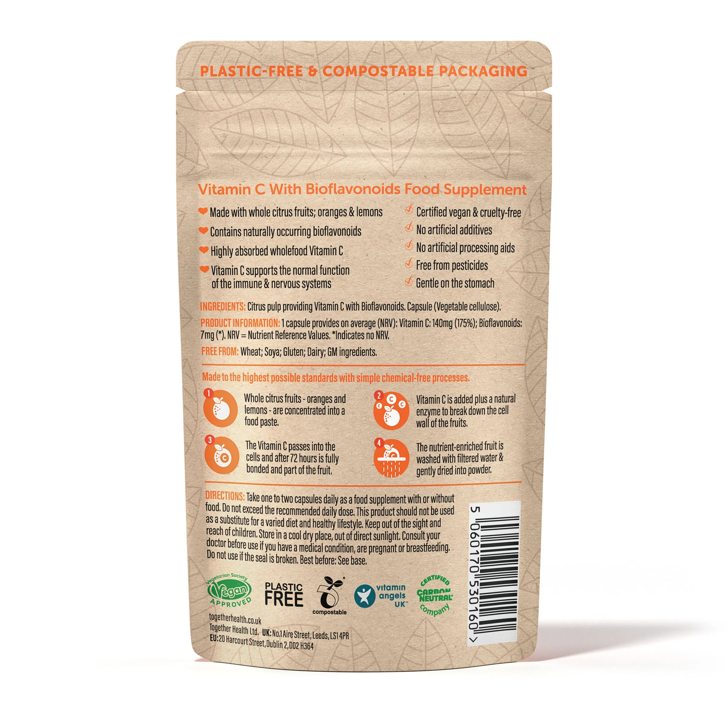 Together Natural Food Source Vitamin C With Bioflavonoids 30 tabs