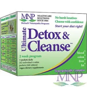 Ultimate Detox & Cleanse 2-Week Cleansing Program, 42 packets containing 4 tabs each