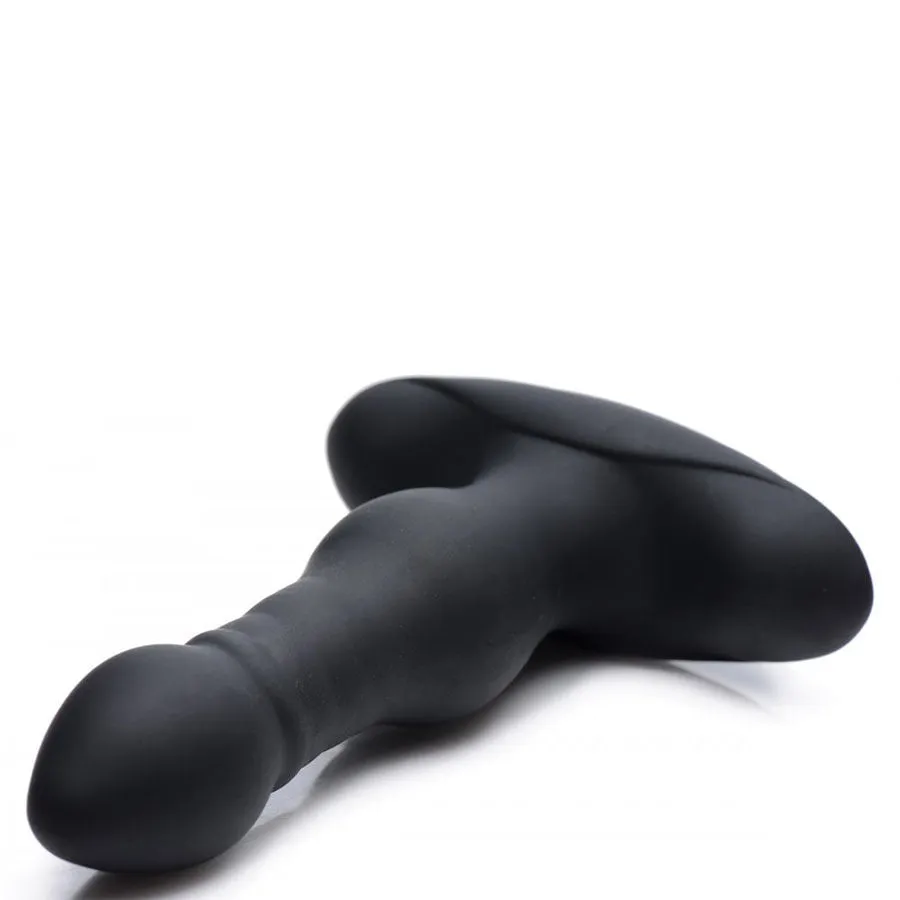 Vibrating and Thrusting Remote Control Silicone Anal Plug