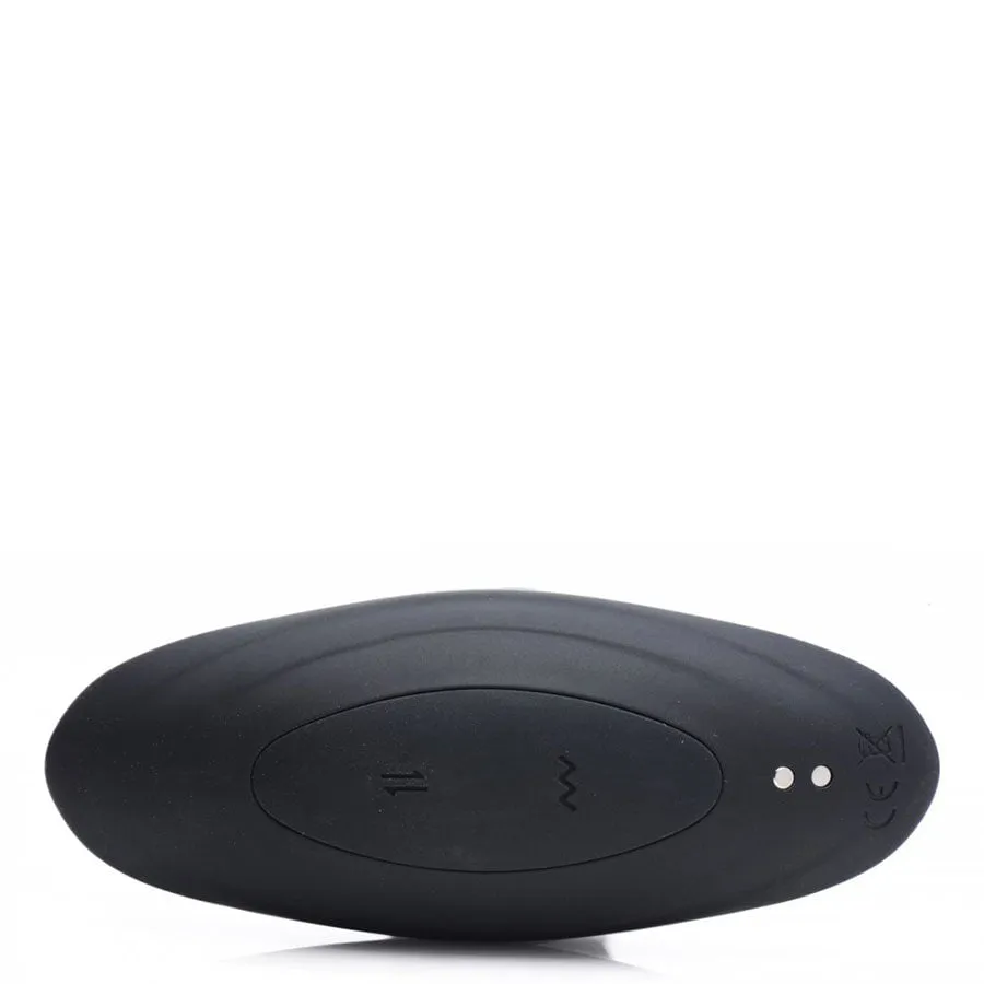 Vibrating and Thrusting Remote Control Silicone Anal Plug