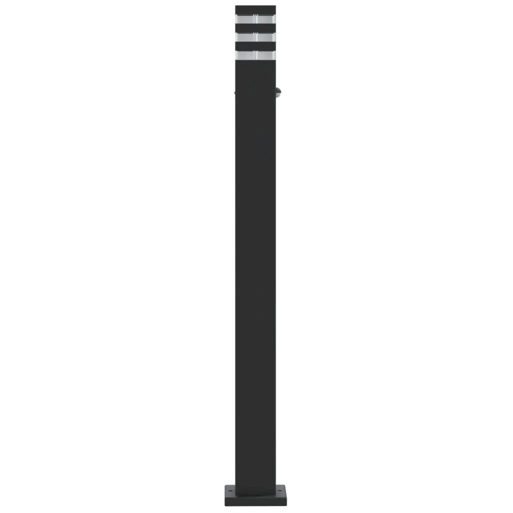 vidaXL Outdoor Floor Lamps with Sensors 3pcs Black 110 cm Aluminium