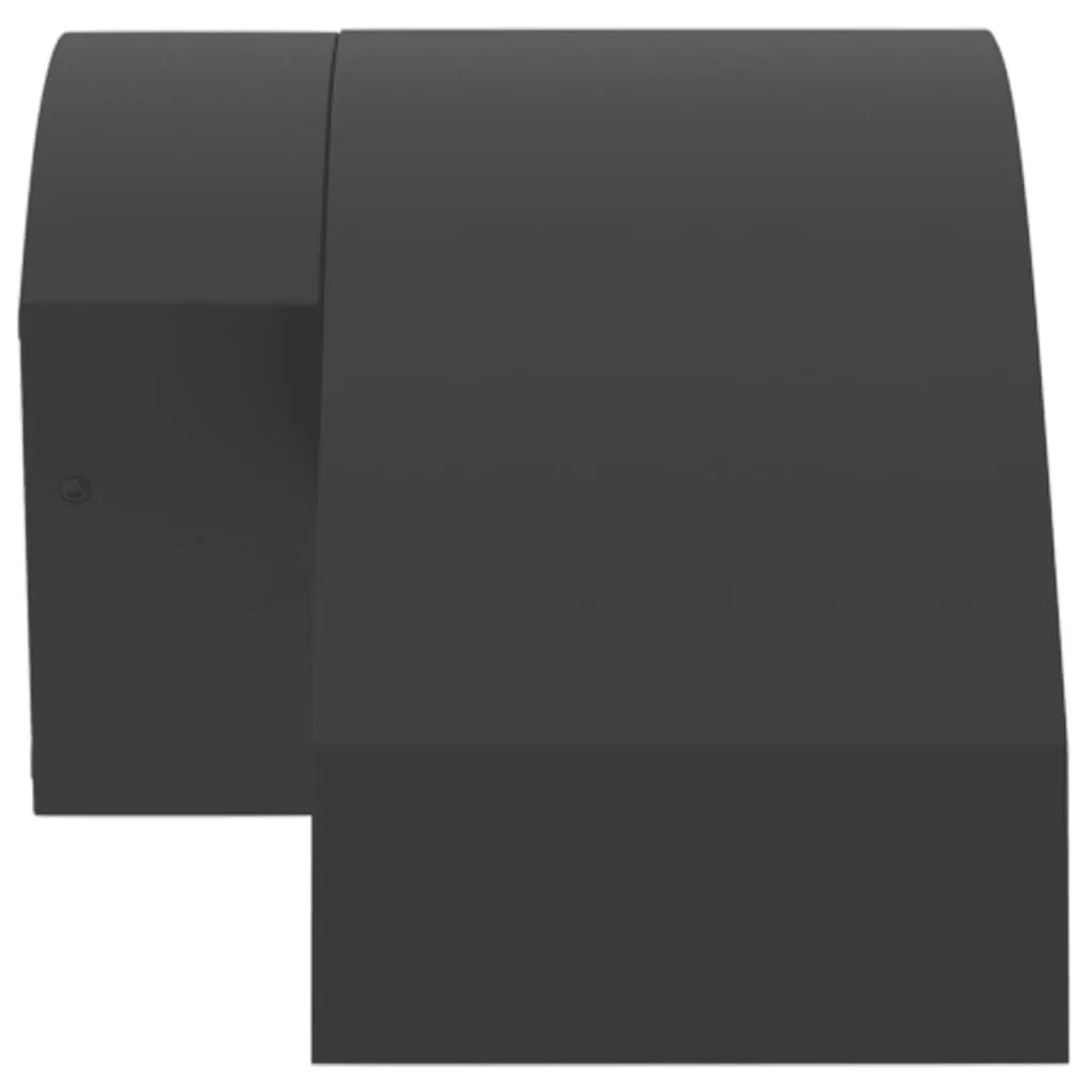 vidaXL Outdoor LED Wall Lights with Sensors 2pcs Black Die-cast Aluminium